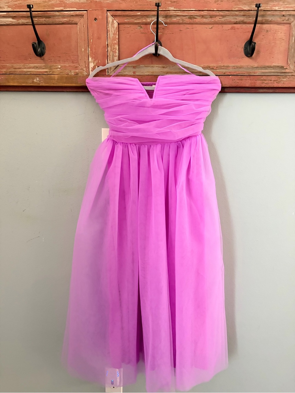 Flying Tomato Strapless Hot Pink Tulle Dress